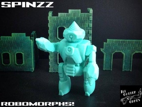 spinzz robomorph brinquedos jogos a ação figura de android andróides bot bots crianças construção cyborg ciborgues balcão fantasia mech mecha robô robôs ficção científica 3d print model - Mito3D
