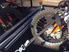 nissan utili-track motorcycle mountain bike wheel chock automotive motocross mountainbike trucks truck bed 3d print model - Mito3D