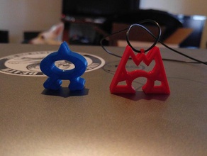 l'équipe d'aqua team magma colliers bijoux de nintendo pokemon un jeu vidéo les jeux du 3d print model - Mito3D