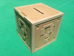 mario soru blok para banka etkileşimli sanat 3d print model - Mito3D