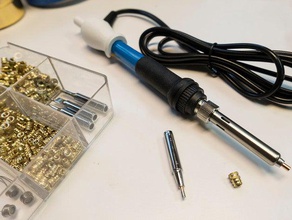 soldering iron drill press adapter diy 3d print model - Mito3D