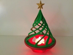 christmas tree 2016 art desktop xmas 3d print model - Mito3D