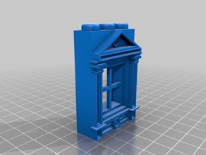 3x 4 ventana victoriana inşaat oyuncaklar elçi göndermek castillos 3d print model - Mito3D