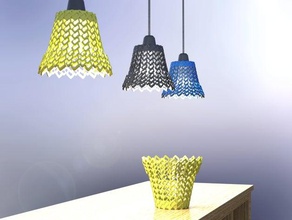 2jcad lampshade 10 decor pendant light 3d print model - Mito3D