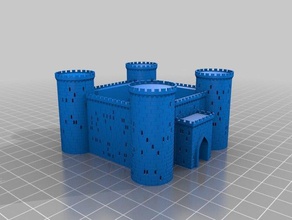 la forteresse de 4x 3d l'imprimante accessoires personnalisé 3d print model - Mito3D