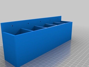 my customized parametric hanging storage box1 tool holders boxes 3d print model - Mito3D