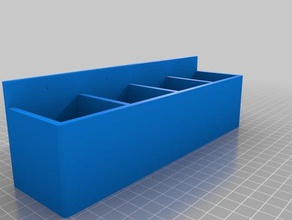 my customized parametric hanging storage box3 tool holders boxes 3d print model - Mito3D