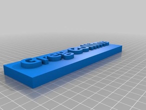 targhetta i segni loghi personalizzato 3d print model - Mito3D