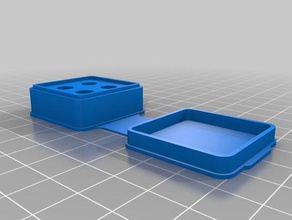 simple 2x2 nozzle case 3d printing customized 3d print model - Mito3D