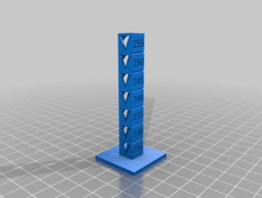esun abs temp calibração torre 3d impressão testes personalizado 3d print model - Mito3D