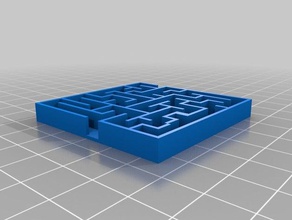 labyrinthe 2d art personnalisé 3d print model - Mito3D