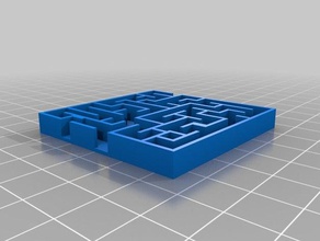 maze 2d art customized 3d print model - Mito3D