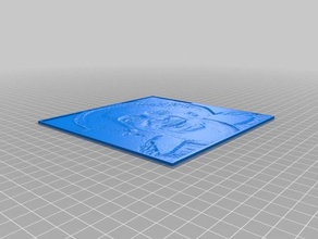 il mio personalizzato lithophane parametrizzato lunghezza spessore 2d arte 3d print model - Mito3D