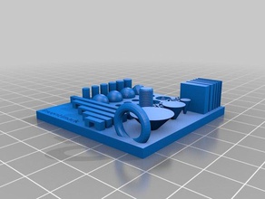 a tortura de calibração 3d impressão testes 3d print model - Mito3D