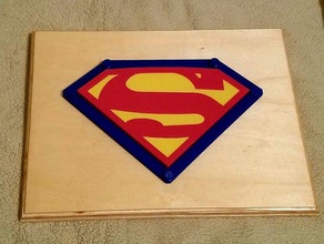 superman display logo signs logos comics dc 3d print model - Mito3D