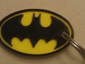 batman trousseau de clés porte-clés logo dc comics 3d print model - Mito3D