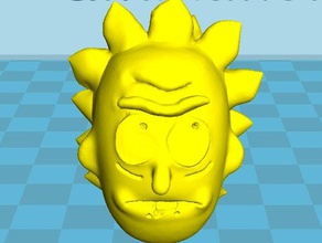 rick head people bust morty sculpt 3d print model - Mito3D