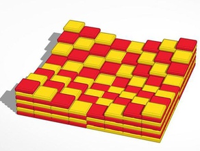 3d reconfigurable chessboard games 3d print model - Mito3D