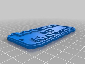 locuras de madera llavero llaveros personalizado 3d print model - Mito3D
