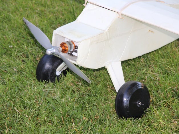 bushwhacker wheel rc vehicles airplane wheels flite test flitetest parts plane 3D print model - Mito3D