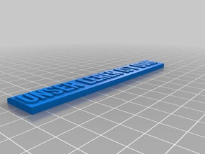 lineal mit wellen zig zag wavy ruler other 3d print model - Mito3D