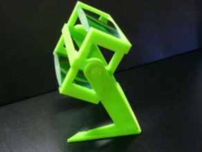 dual-Lupe stehen hobby Vergrößerungsglas Lupe stand 3d print model - Mito3D