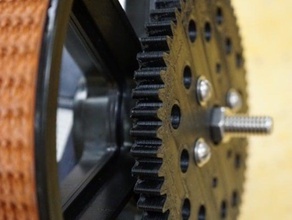 gear pair drive andymark placation wheels pitsco tetrix hubs robotics ftc gears plaction 3d print model - Mito3D