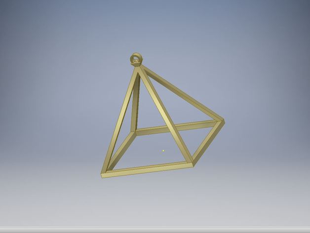 triangle necklace jewelry 3D print model - Mito3D