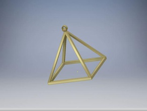 triangle necklace jewelry 3d print model - Mito3D
