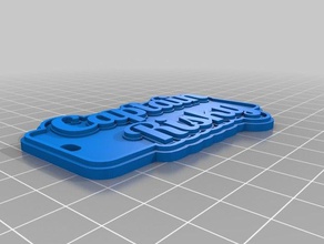 captain risky keychains customized 3d print model - Mito3D