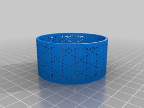 il mio personalizzato generalizzata zentangle bracciale moda 3d print model - Mito3D