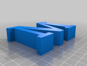 m chaveiros personalizado 3d print model - Mito3D