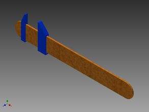 slide caliper simple tools 3d print model - Mito3D