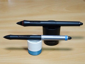 intuos style mini pen stand office 3d print model - Mito3D