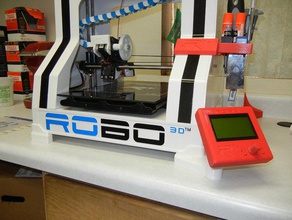 robo 3d tam ekran yükseltici ayaklar döner lcd yazıcı aksesuarlar 3d print model - Mito3D