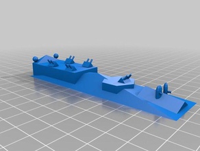 battleship1 3d impressão nave espacial brinquedo 3d print model - Mito3D