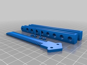 butterfly knife pettine 3d stampa 3d print model - Mito3D