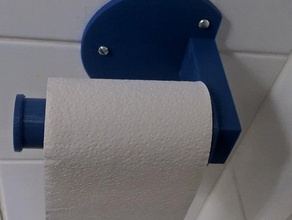 toilet roll holder bathroom created freecad 3d print model - Mito3D