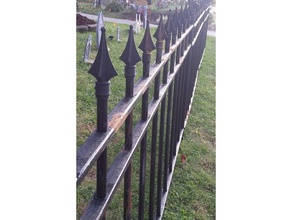 finial tetra pvc halloween fence decor antique fencepost post decoration old vintage 3d print model - Mito3D