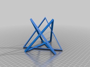 my customized openscad triangle pattern experiment math art 3d print model - Mito3D