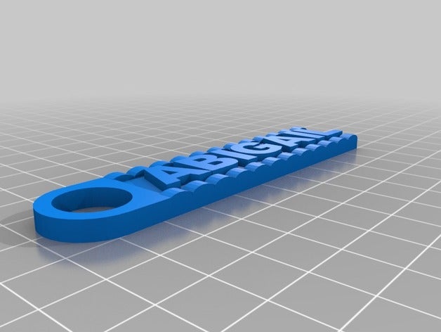 key ring abigail 3d drucken 3D print model - Mito3D