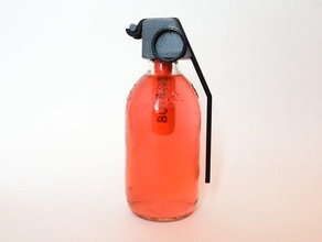 coquetel molotov, granadas de prop adereços 3d print model - Mito3D