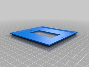 my customized square wall plate cover customizer wally replacement parts 3d print model - Mito3D