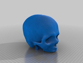 3d slash wfu cbi skull-hollow jawless other 3d print model - Mito3D