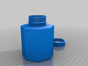 dice bottle containers customized 3d print model - Mito3D