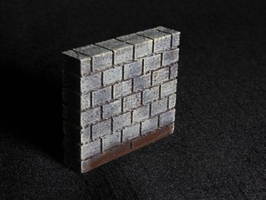 openforge 20 wall construction kit cut-stone backs toy game accessories dnd tiles dungeon miniatures openforge2 openforgeckit pathfinder rpg tabletop terrain 3d print model - Mito3D
