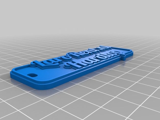 larorent de techo rígido llaveros personalizado 3D print model - Mito3D