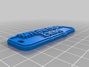 meine angepasste multiline-tag Schlüsselanhänger 3d print model - Mito3D