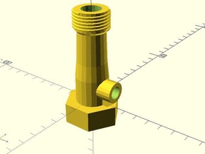 garden hose venturi pump without fins new simplified versions diy 3d print model - Mito3D