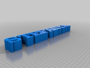 stefania i segni loghi personalizzato 3d print model - Mito3D